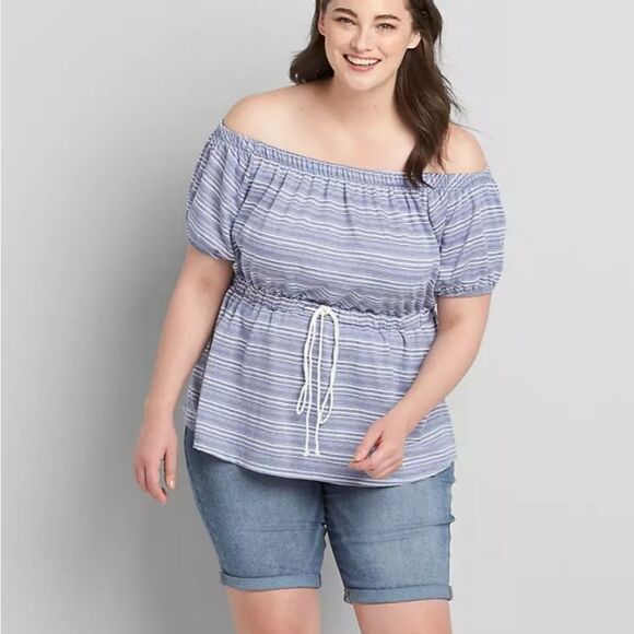 Fun Lane Bryant over the shoulders top size 32 plus - Picture 1 of 4
